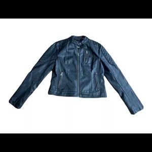 Levis Faux Leather Biker Jacket Women's Medium